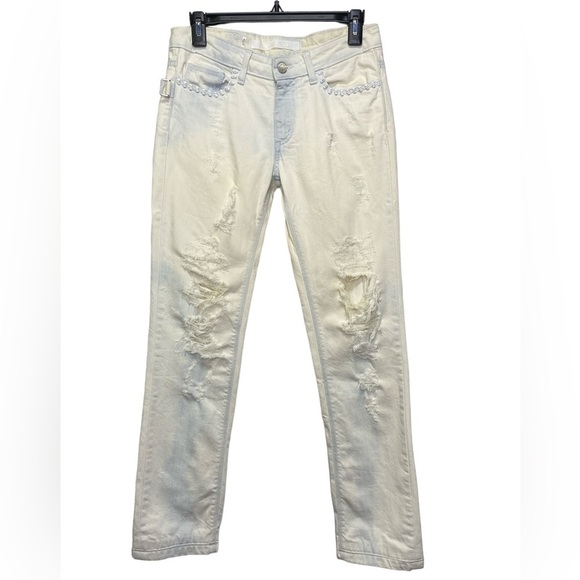 Zadig‎ & Voltaire Eva Destroy Bleached Skull Jeans - Picture 4 of 10